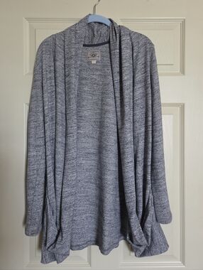UGG Navy Heathered Cardigan S